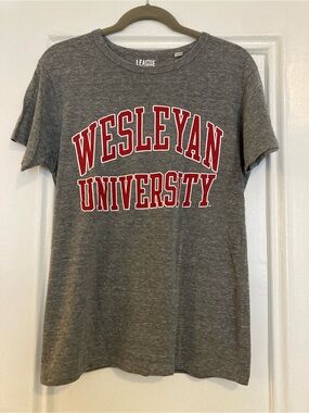Wesleyan Gray T Shirt - Medium - League Classic Fit, Lin-Manuel Miranda College